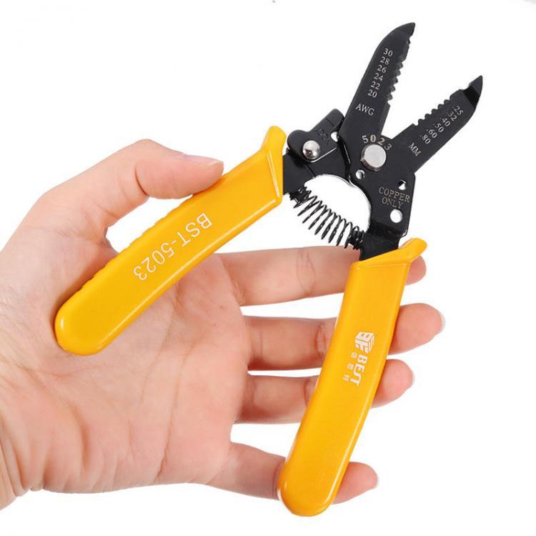 shopping כלי עבודה BEST-5023 20-30AWG 0.25-0.8mm Wire Stripper Plier Copper Cable Hardened Steel Plier