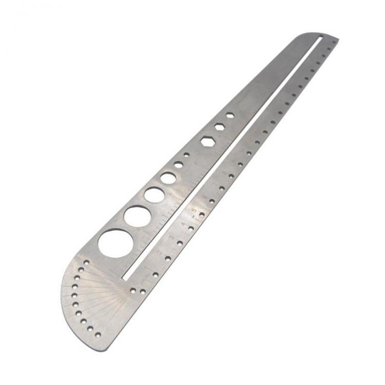 shopping כלי עבודה AOTDDOR Multifunction Ruler Stainless Steel Compasses Protractor Hexagon Ruler Scale Tool