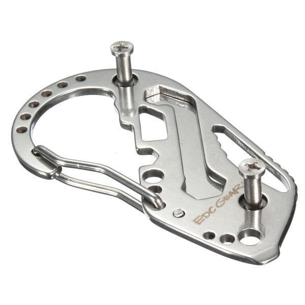 shopping כלי עבודה DANIU EDC Multi Pocket Tool Carabiner Screwdriver Wrench Gear Key Holder Clip Folder Keychain