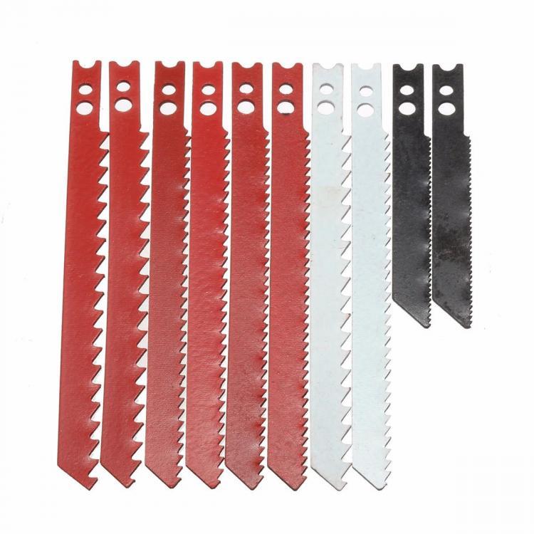 shopping כלי עבודה 10pcs Saw Blade Set for Black &amp; Decker Jigsaw Metal Plastic Wood Blades