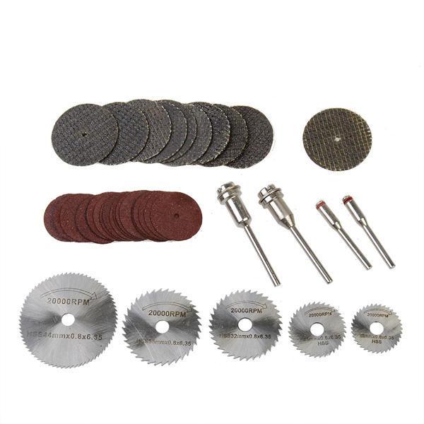 shopping כלי עבודה 39pcs Resin Metal Cutting Blade Wheels Disc Set for Dremel Rotary Tool