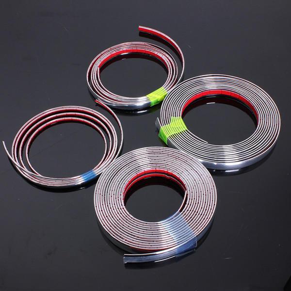shopping אורות לרכב Chrome Car Styling Moulding Strip Trim Self Adhesive Crash Protecter