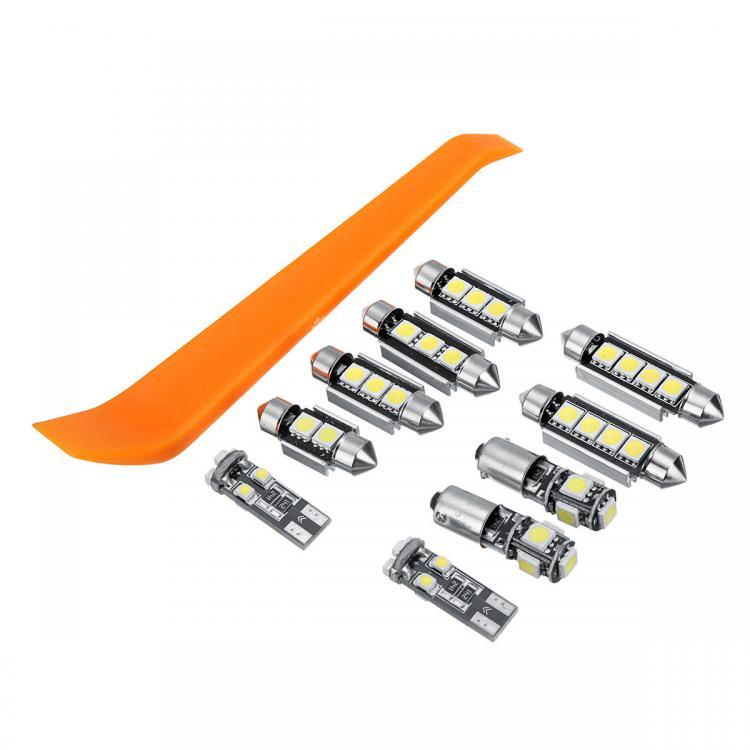 shopping אורות לרכב 10Pcs Car LED Interior Light Bulb Kits for VW MK4 Golf GTI Jetta 1999-2005