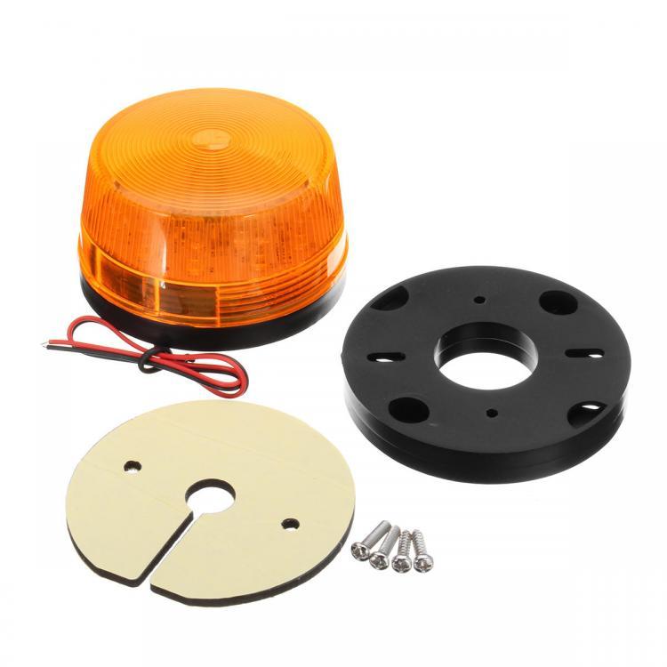 shopping אורות לרכב 12W 15 LED Car Warning Flash Lamp Emergency Vehicle Strobe Rotating Beacon Lights Yellow