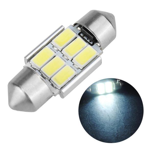 shopping אורות לרכב 31MM Festoon 5630 6SMD Canbus Error Free Car White LED Interior Dome Light Bulb