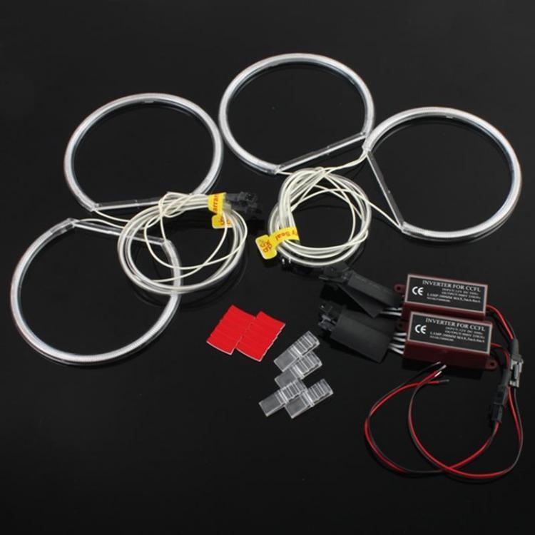 shopping אורות לרכב LED CCFL Angel Eyes Halo Rings Lights Xenon White for BMW E36 E38 E39 E46 4Pcs