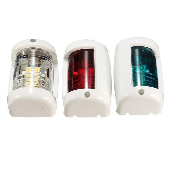 shopping אורות לרכב 3pcs 1W Navigation Signal Light For Mini Marine Boat Yacht Masthead Starboard Port