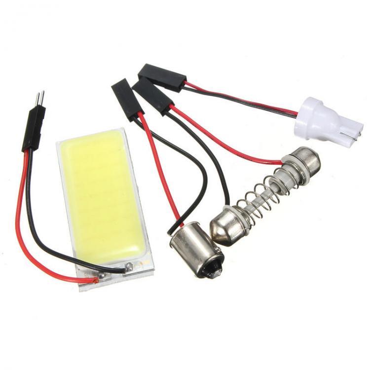 shopping אורות לרכב 2.6W COB 36Chips LED Interior Light Panel T10 BA9S Festoon Dome Car Bulb Lamp