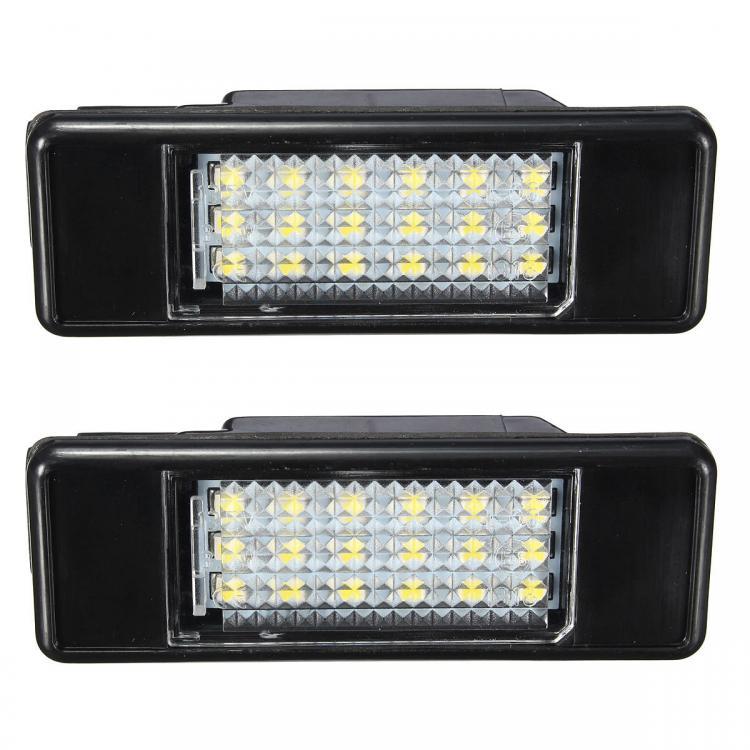 shopping אורות לרכב 2 x LED SMD License Plate Light For Peugeot 106 207 307 308 406 407 508 White