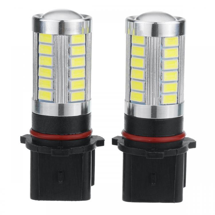 shopping אורות לרכב Pair P13W White 6000K 500LM 33LEDs Car Fog Lights Daytime Running Lights Bulbs Error Free