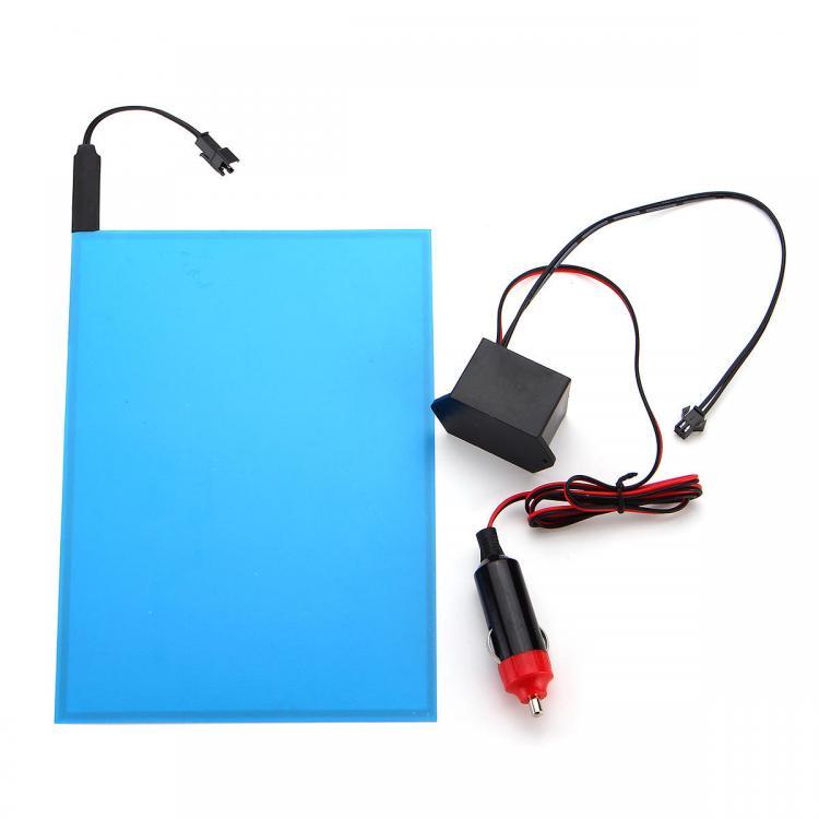 shopping אורות לרכב 12V A5 EL Panel Electroluminescent Cuttable Light With Inverter Paper Neon Sheet