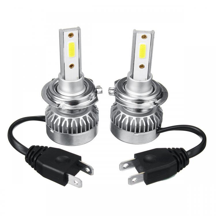 shopping אורות לרכב TXVSO8 G1 COB LED Car Headlights Bulbs H7 H11 H1 9012 9006 9005 Fog Lights 110W 20000LM 6000K White Waterproof