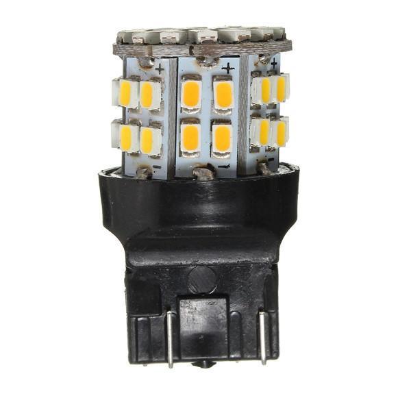 shopping אורות לרכב 3W T20 7443 1206 W21/5W LED Brake Light 50SMD Car Stop Parking Lamp Bulb White