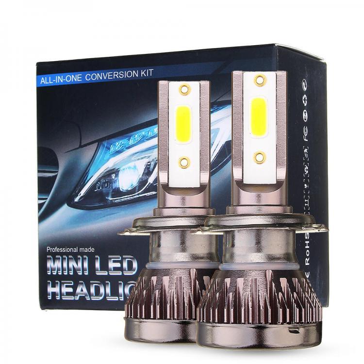 shopping אורות לרכב 80W Mini Car LED Headlights Bulbs H1 H4 H7 H8 9005 9006 9012 Fog Lamp DC 9-32V 10000LM White