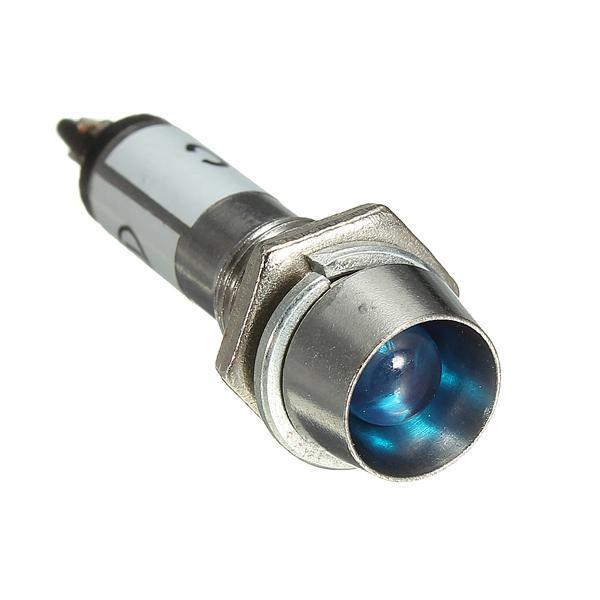 shopping אורות לרכב 8mm 12V LED Dashboard Warning Indicator Signal Light Lamp