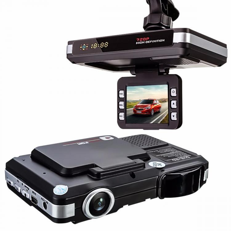 shopping מצלמות לרכב וציוד 2in1 5MP Car DVR Recorder+Radar Laser speed Detector Trafic Alert