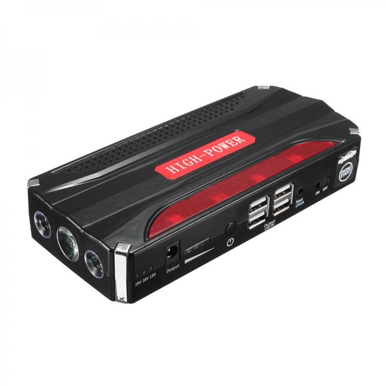 shopping ציוד אלקטרוני לרכב 16800mAh 12V Car Jump Starter Rechargeable Lithium Battery Booster Power Bank 4USB Multi-Function