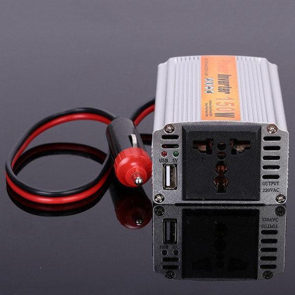 shopping ציוד אלקטרוני לרכב SGR-NX1512 150W Car Power Inverter Power Supply Adapater DC 12V to AC 220V for iPhone Xiaomi Labtop