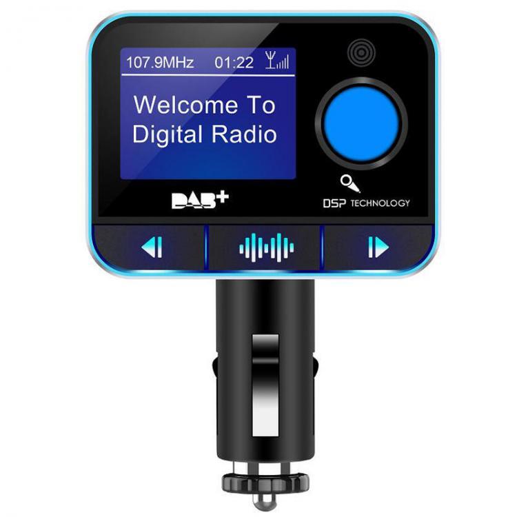 shopping ציוד אלקטרוני לרכב DAB008 5V 2A Car MP3 bluetooth Receiver With RDS Function And LCD Display