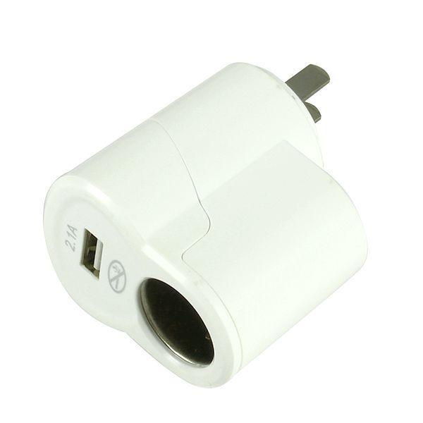 shopping ציוד אלקטרוני לרכב Aoleaky AL-559 Dual USB Fast Charger Cigarette Lighter Car Home Converter 220V to 12V