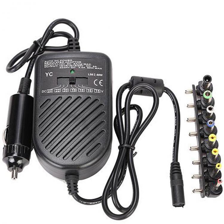 shopping ציוד אלקטרוני לרכב Quelima 80W 15V 24V Notebook Multi-purpose Power Adapter Car Charger