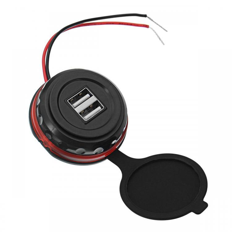 shopping ציוד אלקטרוני לרכב 12-24V 3.1A Dual USB Car Charger LED Indicator