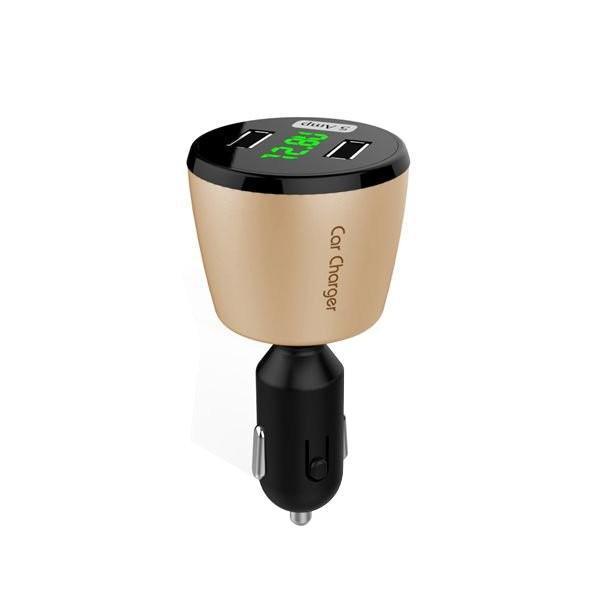 shopping ציוד אלקטרוני לרכב Car Charger USB for iPhone iPad Xiaomi HTC Samsung Adapter 5A Current Multi-Color
