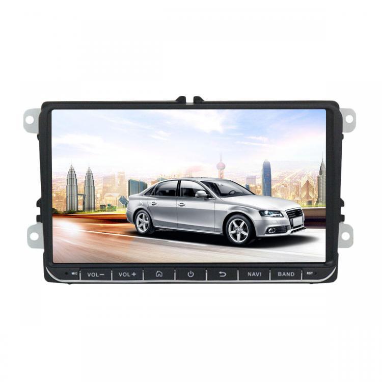 shopping מערכות שמע ומסכים לרכב 9 Inch 2 DIN for Android 8.1 Car Stereo Quad Core 1+16G Radio Touch Screen GPS bluetooth WIFI for VW Skoda Seat