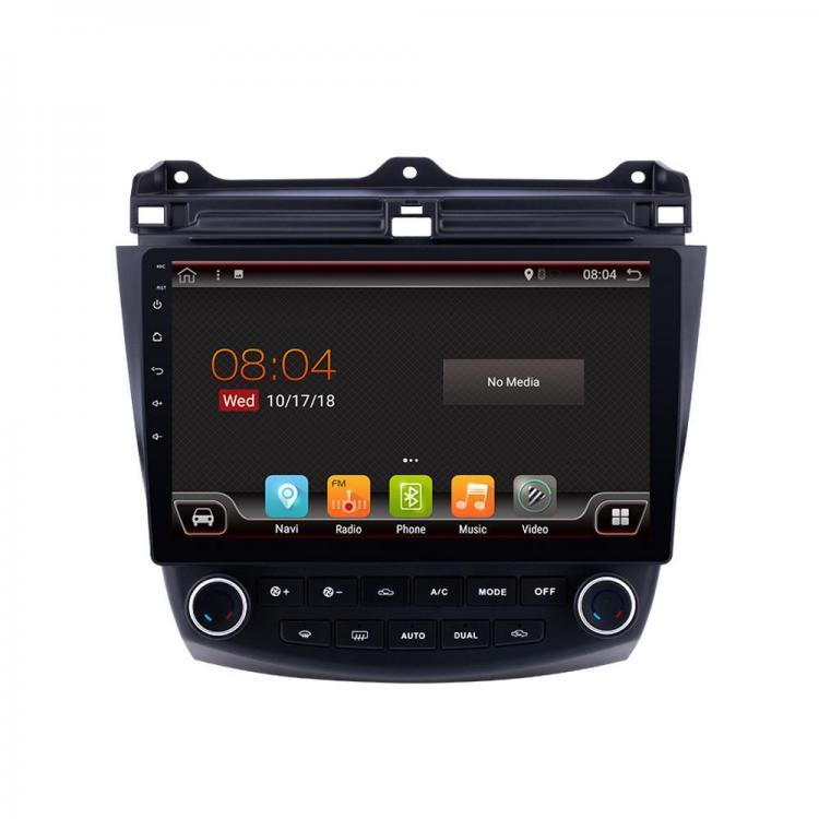 shopping מערכות שמע ומסכים לרכב YUEHOO 10.1 Inch 2 DIN for Android 9.0 Car Stereo 4+32G Quad Core MP5 Player GPS WIFI 4G AM RDS Radio for Honda Accord 2003-2007