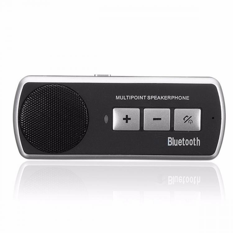 shopping מערכות שמע ומסכים לרכב Wireless bluetooth Car Kit Handsfree Speaker Phone Visor Clip for iPhone Android