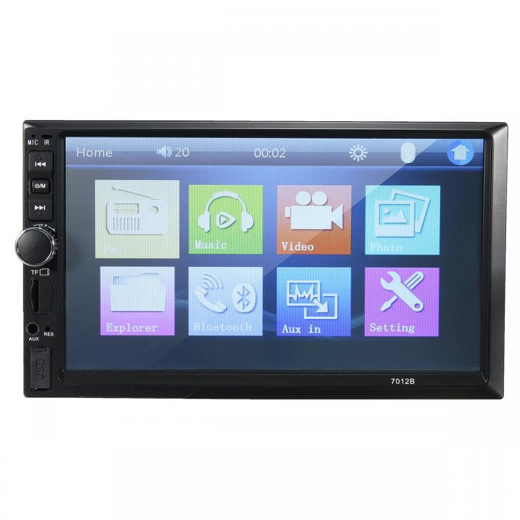 shopping מערכות שמע ומסכים לרכב 7012B 7 Inch Double DIN Car MP5 Player Radio Stereo bluetooth MP4 FM Touch Screen Support Rear Camera