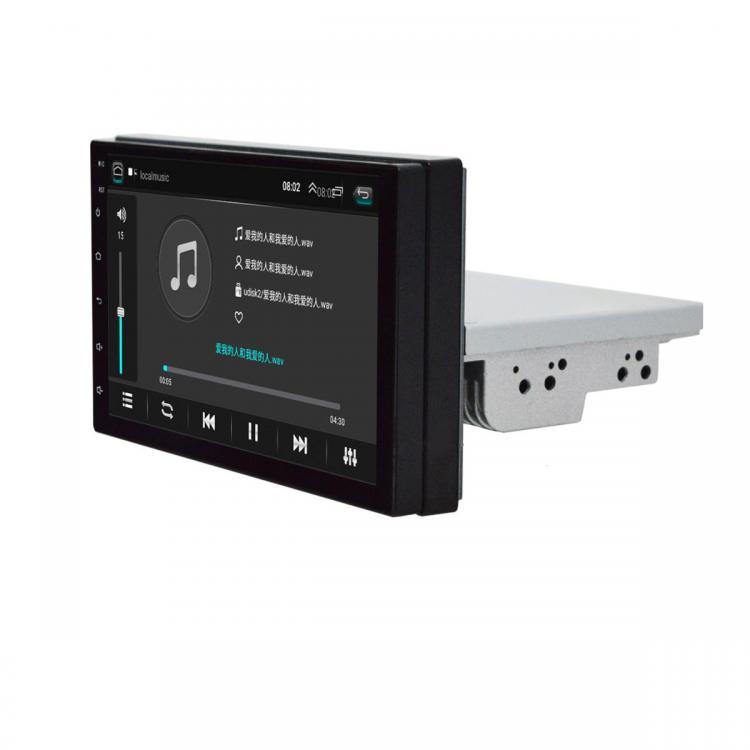 shopping מערכות שמע ומסכים לרכב 7 Inch 1 Din for Android 8.1 Car MP5 Player Radio Stereo 4 Core 1+16G Adjustable GPS Touch Screen Wifi