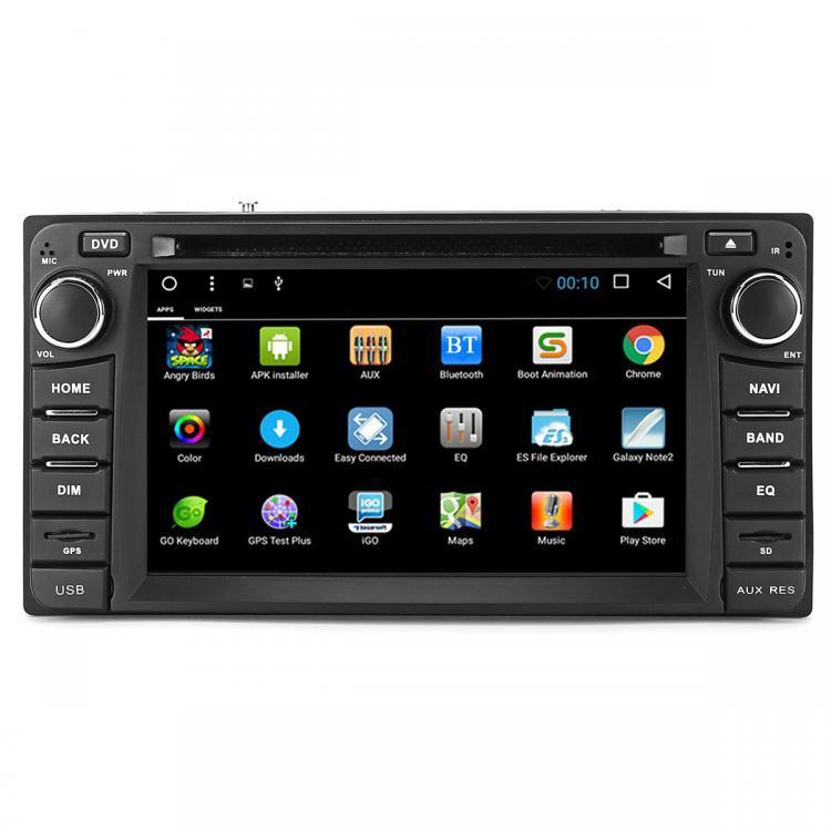shopping מערכות שמע ומסכים לרכב 7 Inch 2 DIN 8G GPS Card bluetooth WiFi FM DVD Car Radio MP5 Player for Toyota