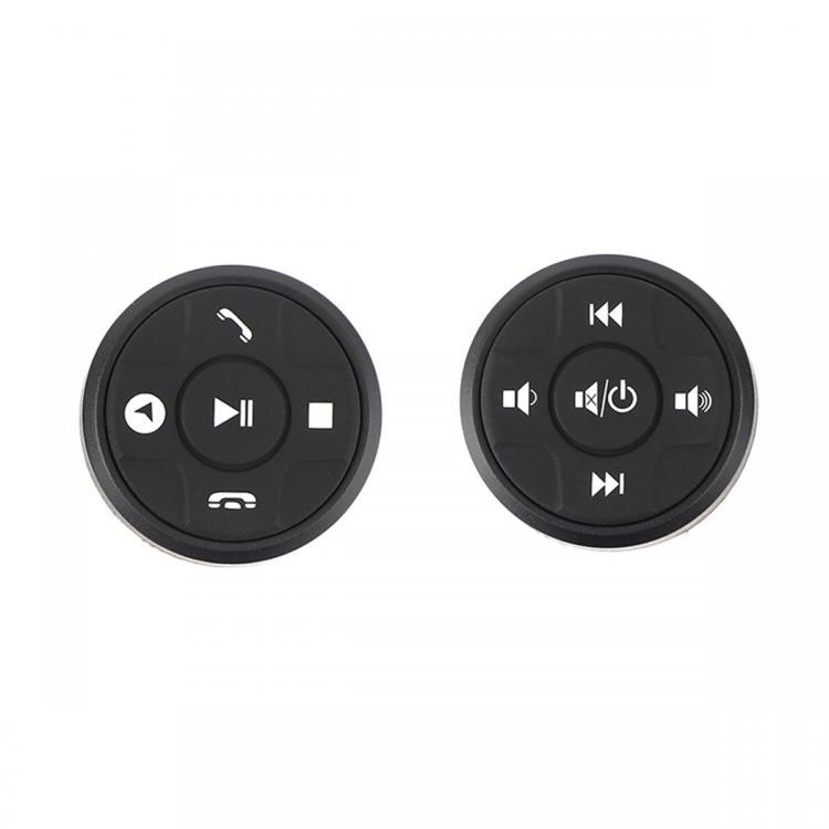 shopping מערכות שמע ומסכים לרכב Universal Wireless Car Steering Wheel Button bluetooth Remote Control For Stereo DVD GPS With Night Light