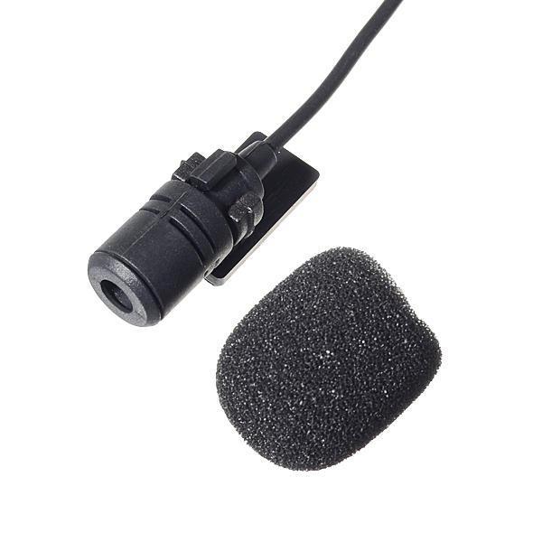 shopping מערכות שמע ומסכים לרכב Car DVD Microphone Hands Free Clip 3.5mm Mini Studio Speech Microphone