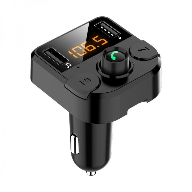 shopping מערכות שמע ומסכים לרכב BT36B Dual USB Car Charger bluetooth FM Transmitter LED MP3 Player Wireless Modulator Handsfree Calling TF Card for Phone