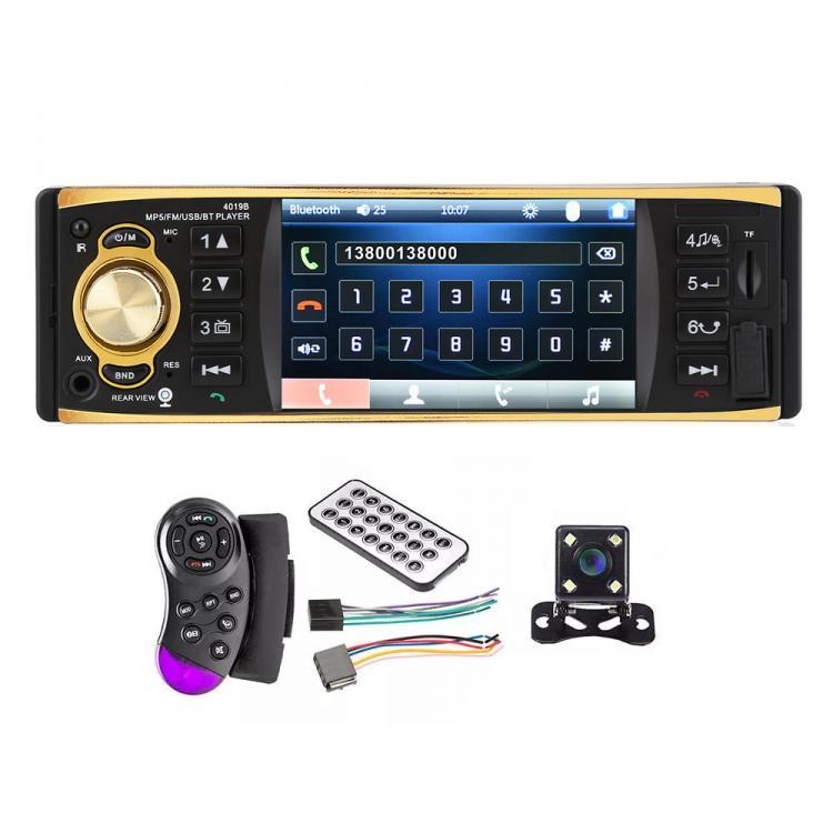 shopping מערכות שמע ומסכים לרכב 4019B 4 Inch 1080P Car bluetooth MP5 Player Hands Free Calling SD Card U Disk with Rear Camera