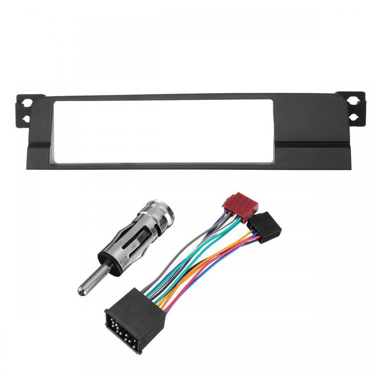 shopping מערכות שמע ומסכים לרכב Car Single DIN CD Radio Stereo Facia Adaptor Plate Panel Fitting Kit For BMW E46 99-06