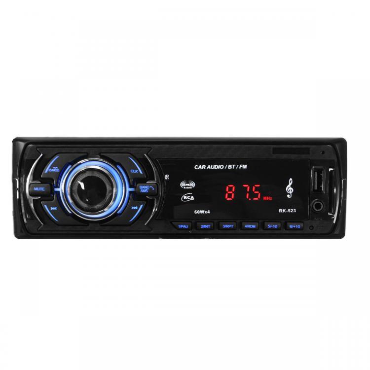 shopping מערכות שמע ומסכים לרכב Car In Dash Radio Stereo Audio Head Unit Player bluetooth MP3/USB/SD/AUX-IN/FM