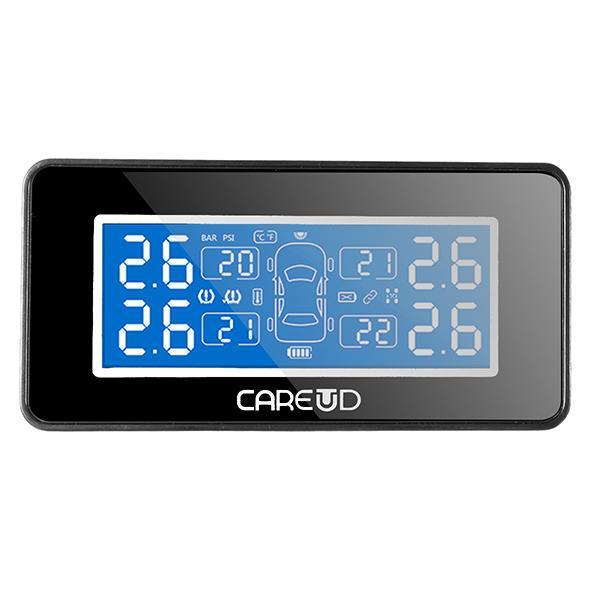 shopping אזעקה ומערכות אבטחה לרכב U812 Car Tire Pressure Monitor System 4 External Sensor Solar Mini USB Connection Mode