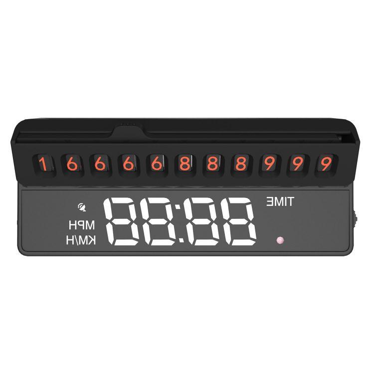 shopping אזעקה ומערכות אבטחה לרכב Universal Car Packing HUD Head Up Display Multifunction Temporary Stop Sign