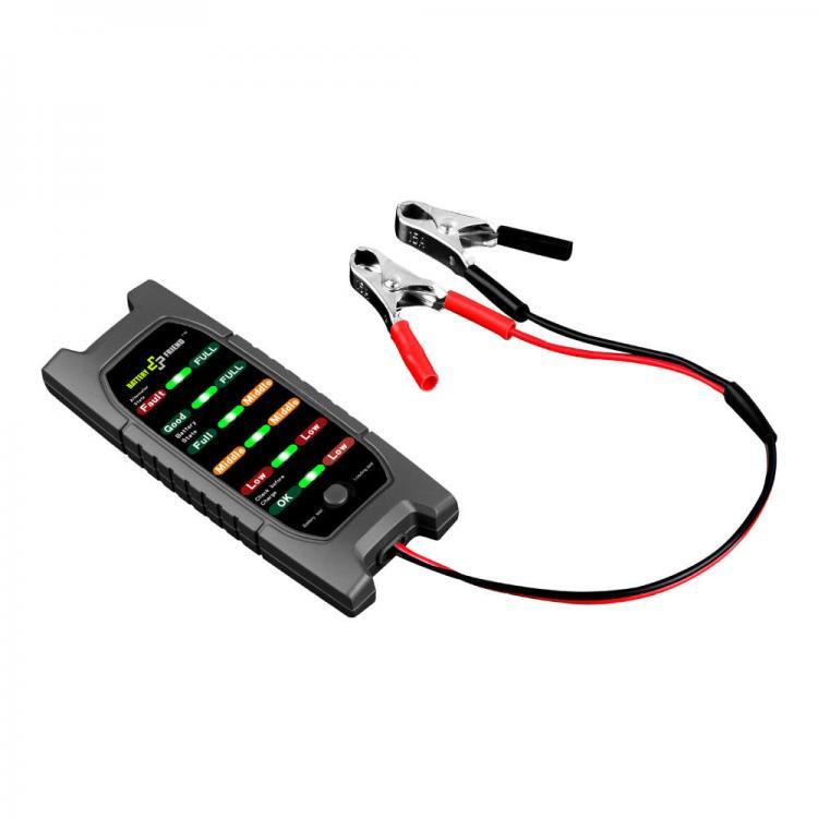 shopping מערכות למציאת תקלות Battery Friend BF-12L Smart 12V Car Battery Tester Digital Diagnostic Tool with LED Indicator Lights Battery Clamp