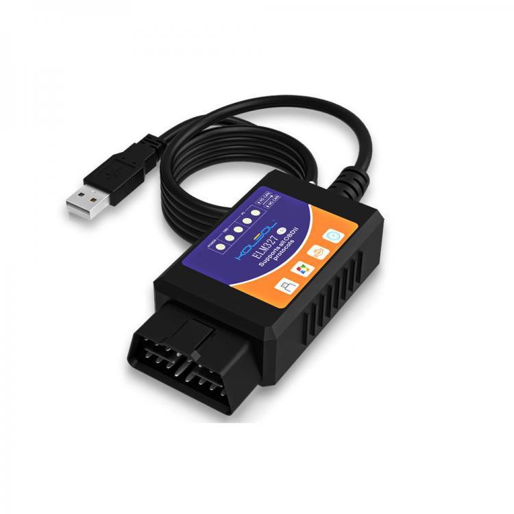 shopping מערכות למציאת תקלות KOLSOL ELM327 V1.5 USB Car OBD2 Automobile Diagnostic Scanner Tool With Switch Modified 12V For Ford
