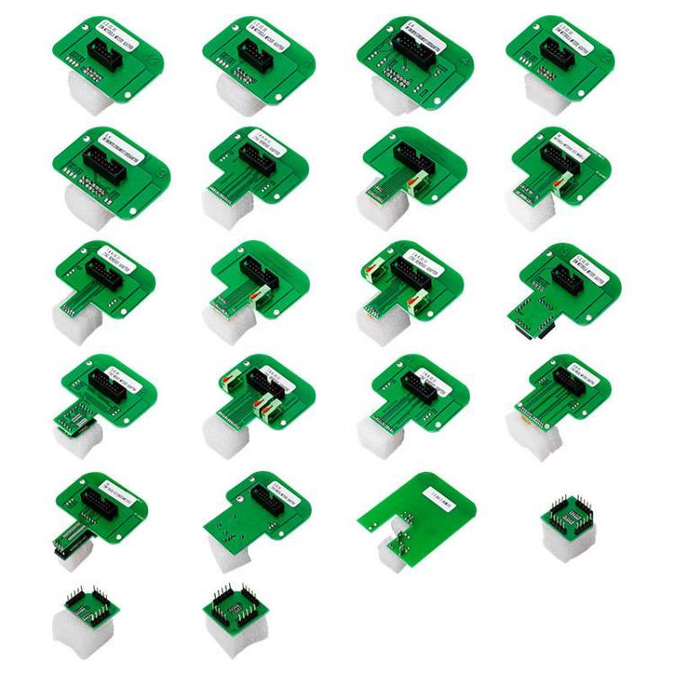 shopping מערכות למציאת תקלות 22Pcs OBD2 LED BDM ECU RAMP Probe Adapters Diagnostic tool KTAG KESS KTM Dimsport Full Set