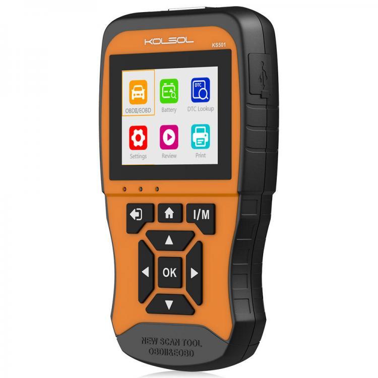 shopping מערכות למציאת תקלות KOLSOL KS501 OBDII OBD2 EOBD Auto Diagnostic Scanner Tool Car Enhanced OBD2 Orange Universal Multi-languages