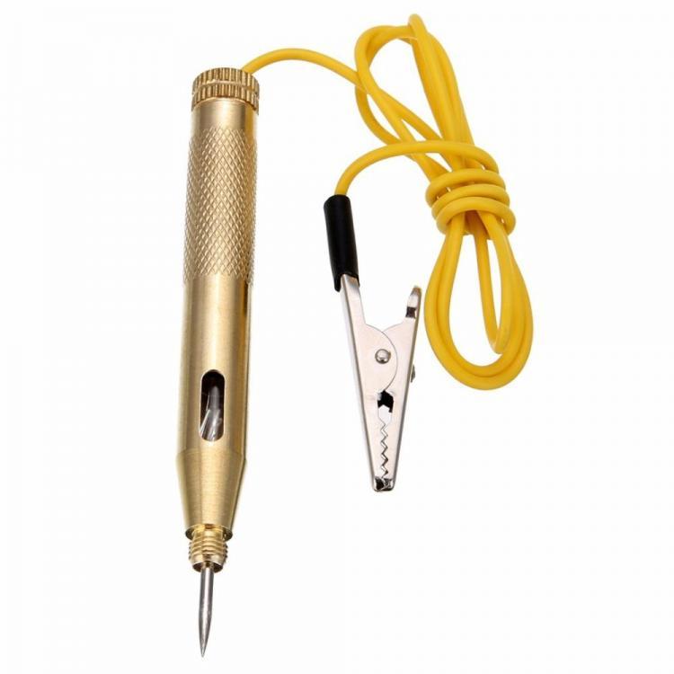 shopping מערכות למציאת תקלות 6V-24V Car Circuit Tester Probe System Test Probe Lamp Auto Light Lamp Voltage Test Pen Detector Copper