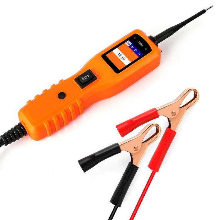 shopping מערכות למציאת תקלות OBD KM10 12V Power Probe Automotive Circuit Tester Circuit Breaker Reader Voltage Current Test Instrument