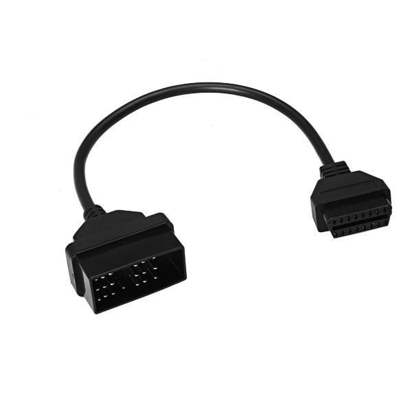 shopping מערכות למציאת תקלות 22 Pin to 16Pin OBD1 to OBD2 Cable Diagnostic Wire for Toyota