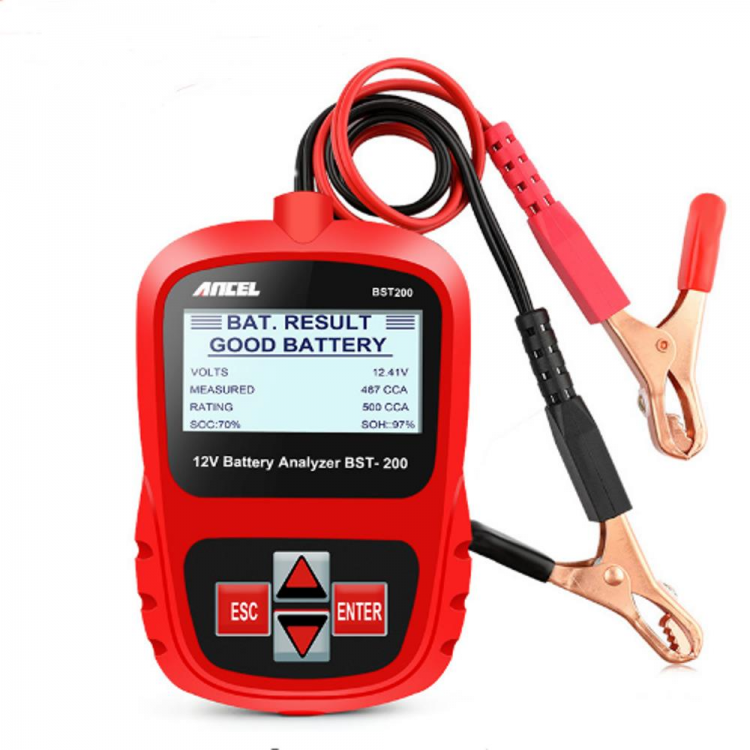 shopping מערכות למציאת תקלות ANCEL Bst200 Car Battery Tester Multi-language 12V 1100CCA Battery Detect Battery Diagnostic Tool