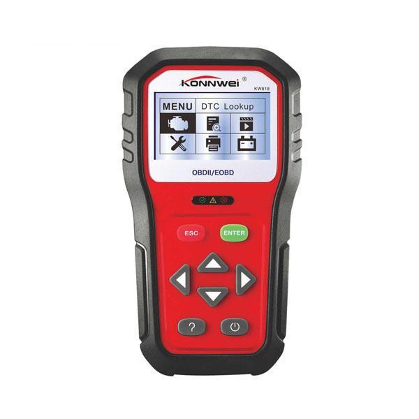 shopping מערכות למציאת תקלות KONNWEI KW818 Code Scanner Universal OBDII Vehicle Engine Diagnostic Scanner Tool Check Code Reader